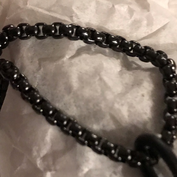 NWOT Harley-Davidson B&S Pendant with Black Stainless Steel Chain - Picture 3 of 4